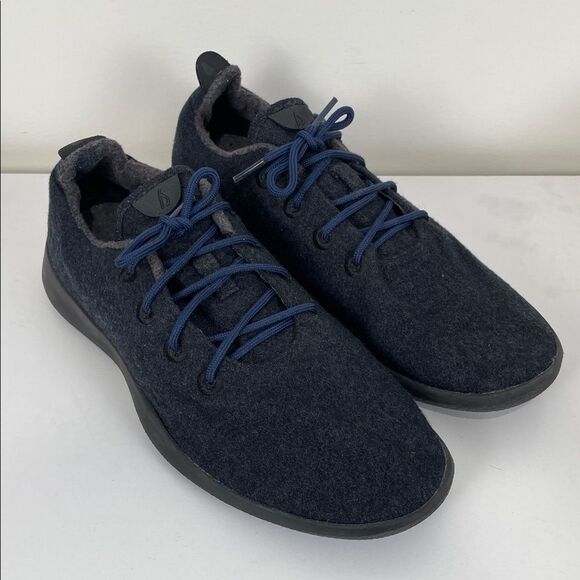 Allbirds Runner Navy Blue Men's 10 Merino Wool Sneakers Lace Up Lightweight - Picture 1 of 7